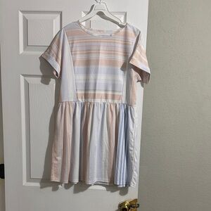 Striped Dress in Pastel Shades